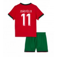 Fotbalové Dres Portugalsko Joao Felix #11 Dětské Domácí ME 2024 Krátký Rukáv (+ trenýrky)